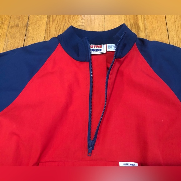 Super Rad Vintage L’AUTRE MODE Pullover Jacket with Large Front Pocket - Picture 4 of 10